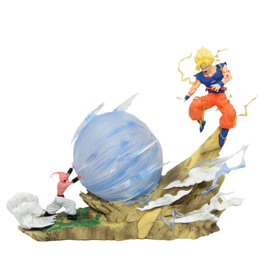 ragon Ball Z: Goku Super Saiyan vs Buu Diorama Statue | 21cm PVC Figure