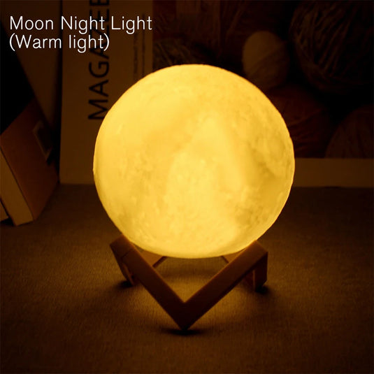 Mini Moon LED Night Light | Galaxy Lamp for Kids Bedroom Decor & Gift