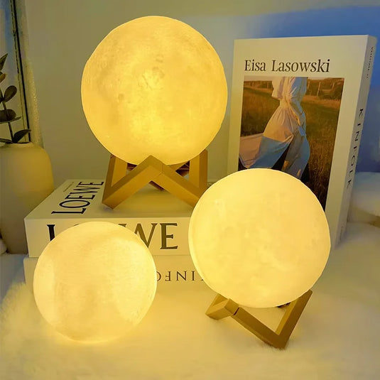 Mini Moon LED Night Light | Galaxy Lamp for Kids Bedroom Decor & Gift