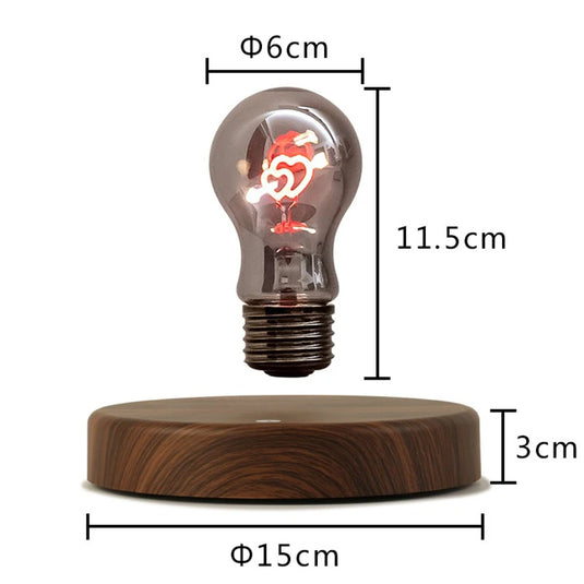 Magnetic Levitating 360° Rotation Light Bulb Lamp For Home Office Desk Decoration