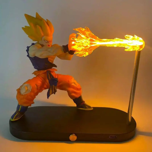 Bandai Dragon Ball Z Goku Magnetic Night Light - Anime LED Desk Lamp Ornament