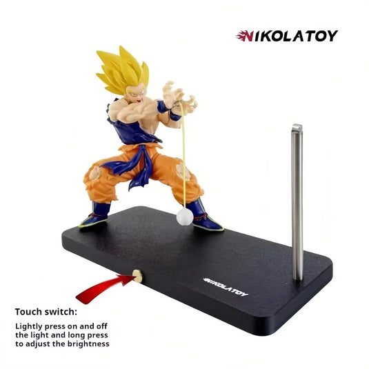 Bandai Dragon Ball Z Goku Kamehameha Magnetic Night Light & Desk Lamp