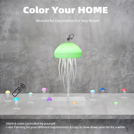 Rechargeable LED Jellyfish Lamp with Remote | Calming Mood Night Light