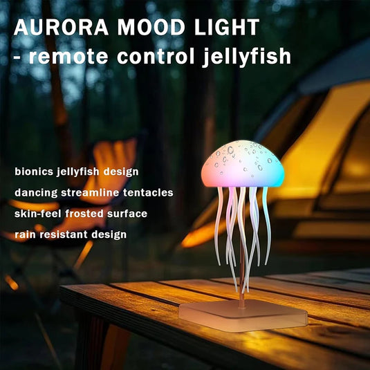 Rechargeable LED Jellyfish Lamp with Remote | Calming Mood Night Light