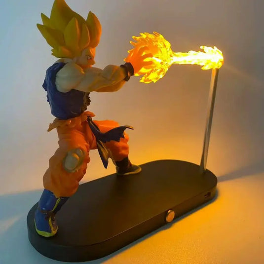 Bandai Dragon Ball Z Goku Magnetic Night Light - Anime LED Desk Lamp Ornament