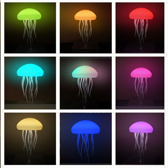 Rechargeable LED Jellyfish Lamp with Remote | Calming Mood Night Light