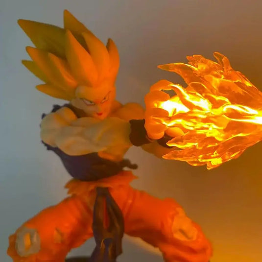Bandai Dragon Ball Z Goku Magnetic Night Light - Anime LED Desk Lamp Ornament