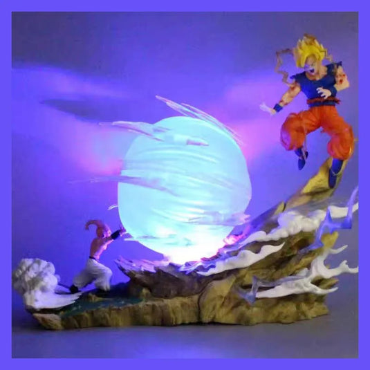 ragon Ball Z: Goku Super Saiyan vs Buu Diorama Statue | 21cm PVC Figure