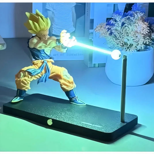 Bandai Dragon Ball Z Goku Kamehameha Magnetic Night Light & Desk Lamp